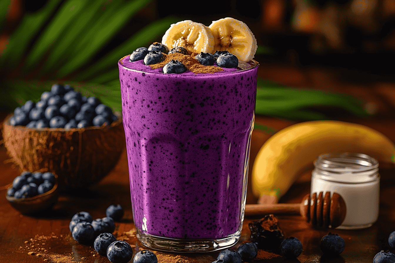 Bali-Style Blueberry Pancake Smoothie: A Tropical Treat for Kids in Bali-Step 3