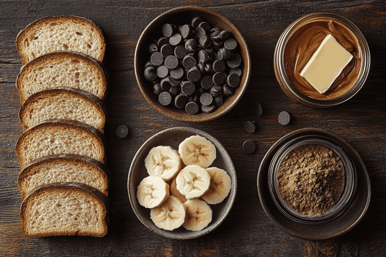 Bali-Style Chocolate Chip PB Banana Sandwiches: A Fun Tropical Treat- Ingredients