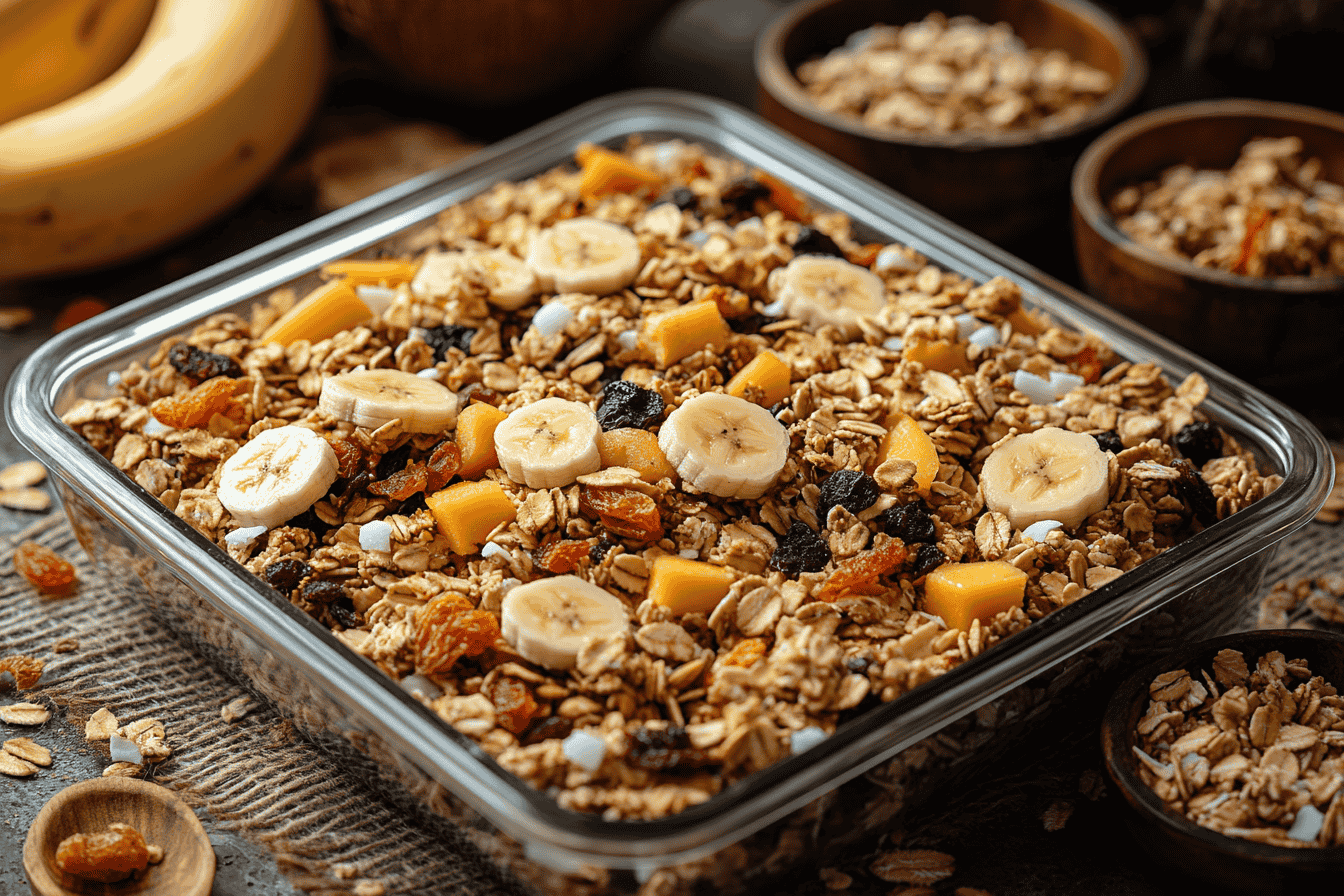Bali-Style Granola Trail Mix Recipe: A Tropical Treat for Kids in Bali- Step 