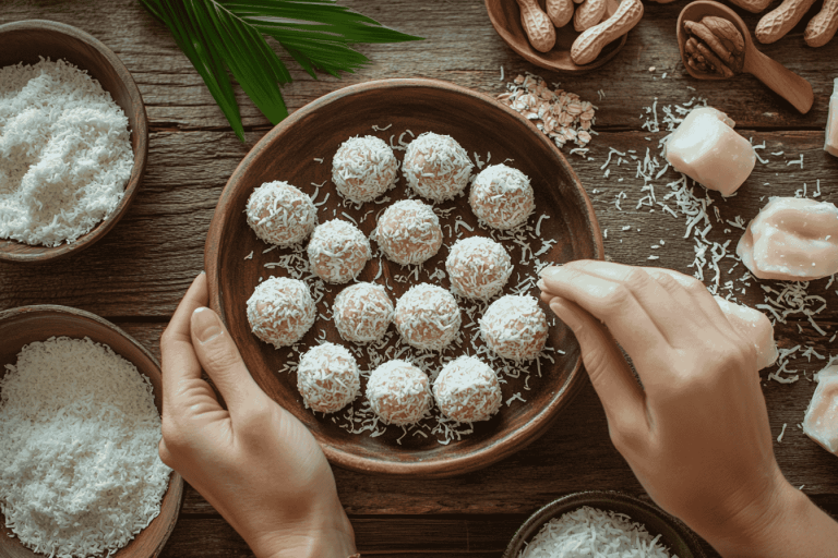 Bali-Style Protein Balls: A Healthy Snack for Kids in Bali-Step 2