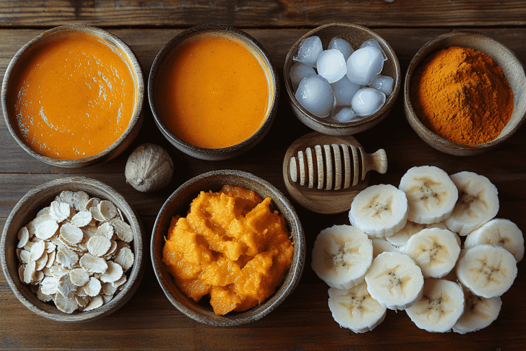 Bali-Style Pumpkin Pie Smoothies: A Tropical Twist for Kids in BalI- Ingredients