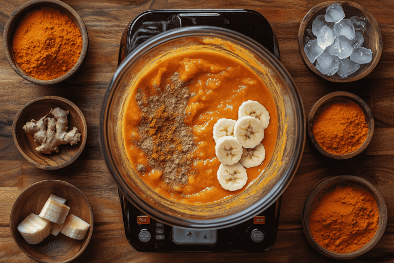 Bali-Style Pumpkin Pie Smoothies: A Tropical Twist for Kids in Bali- Step 2