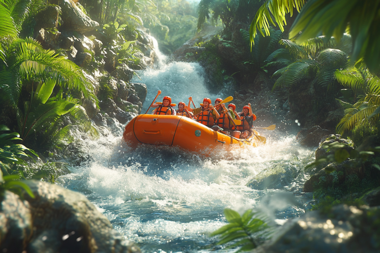 Family Adventures: River Rafting on Ayung River with a Nanny in Bali- Activities