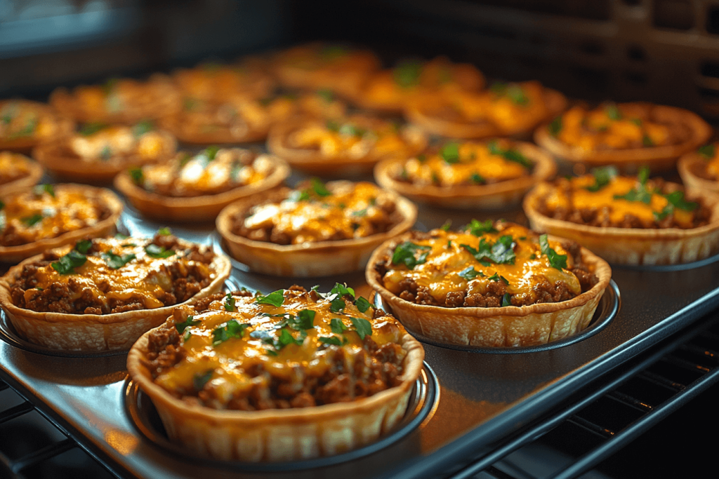 Step 4: Bake the Cheeseburger Cups