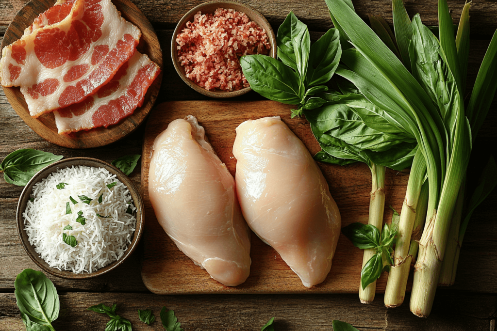Bali-Style Chicken Bacon Roll-Ups: A Tropical Snack for Kids in Bali- Ingredients