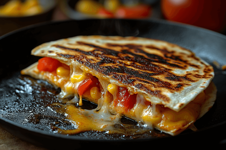 Bali-Style Cheesy Quesadillas: A Fun and Easy Tropical Snack for Kids in Bali)