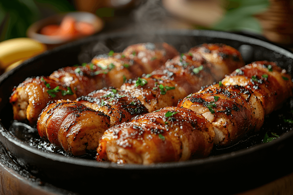 Bali-Style Chicken Bacon Roll-Ups: A Tropical Snack for Kids in Bali- Step 4