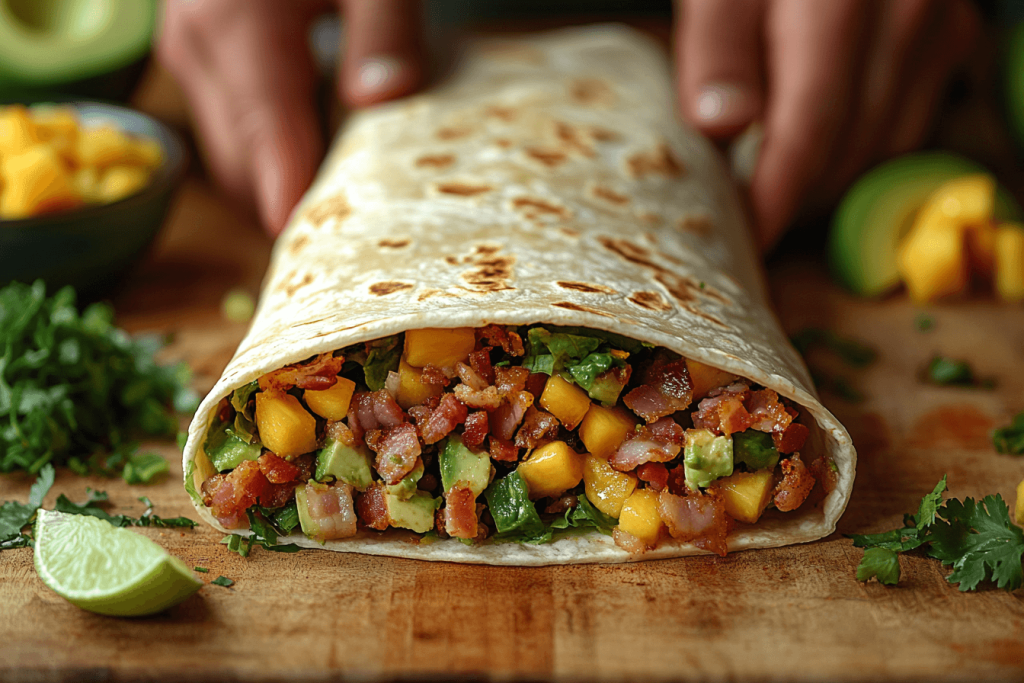 Bali-Style Bacon, Lettuce, and Tomato Wraps: A Fun Kids’ Recipe- Step 3