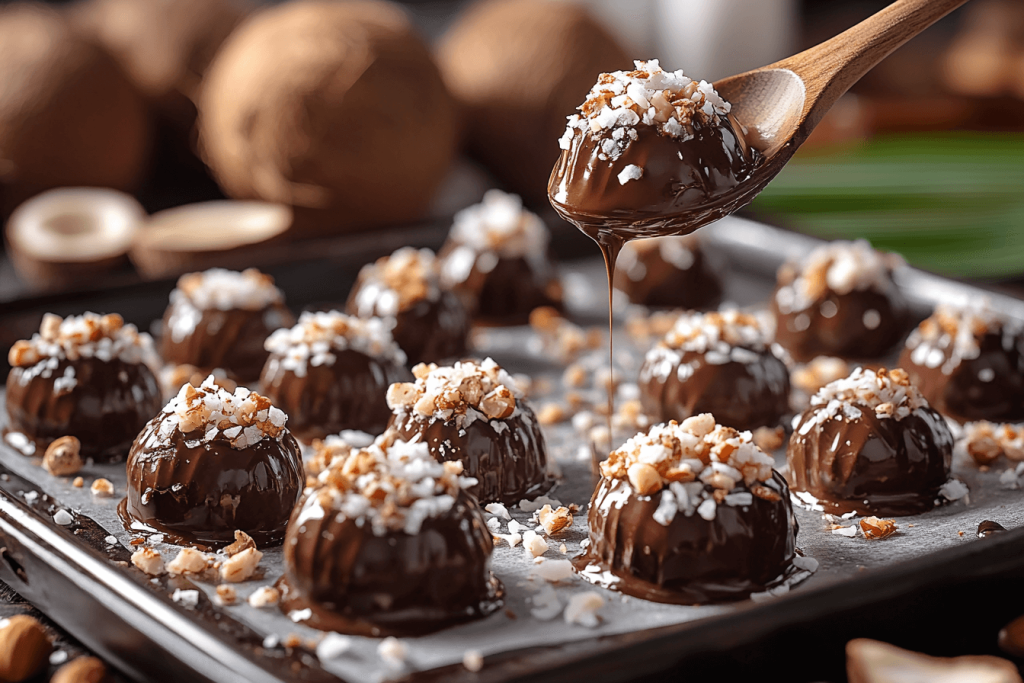 Bali-Style Coconut Chocolate Clusters: A Fun Tropical Treat for Kids in Bali- Step 4