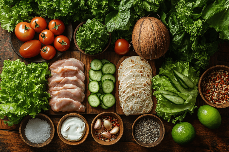 Bali-Style Chicken Ranch Wraps: A Healthy and Easy Recipe for Kids in Bali-Ingredients