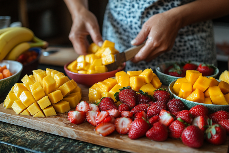Step 1: Prepare the Fruits
