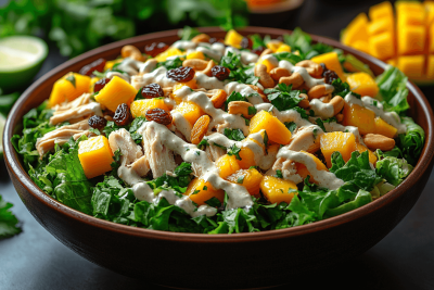 Bali-Style Chicken Salad: A Tropical and Healthy Lunch for Kids in Bali