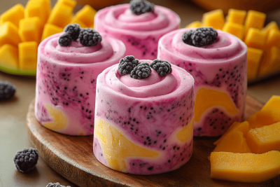 Bali-Style Frozen Berry Yogurt Swirls: A Healthy and Fun Snack for Kids