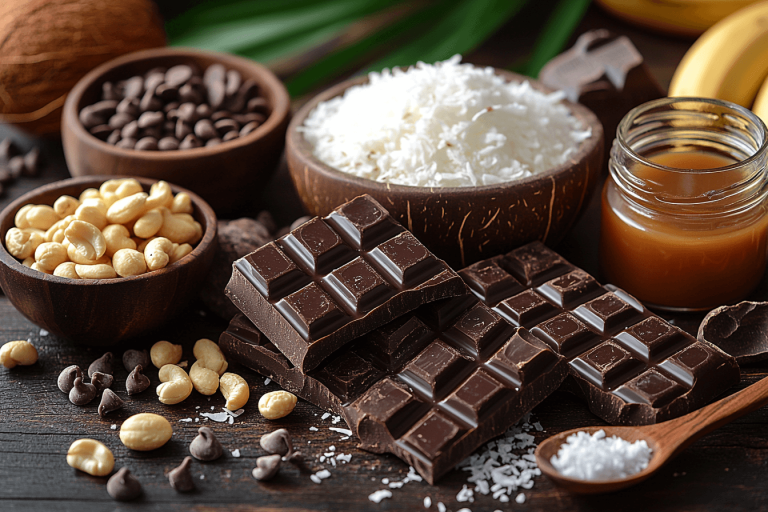 Bali-Style Coconut Chocolate Clusters: A Fun Tropical Treat for Kids in Bali- Ingredients