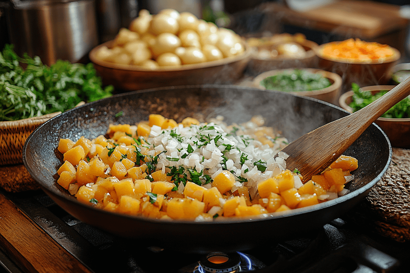Easy Pumpkin & Minced Meat Stew for Families in Bali  | Steps To Prepare - 2