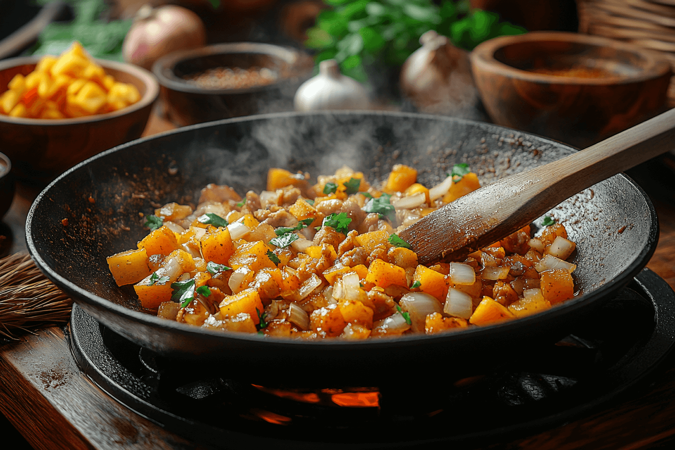 Easy Pumpkin & Minced Meat Stew for Families in Bali  | Steps To Prepare - 5