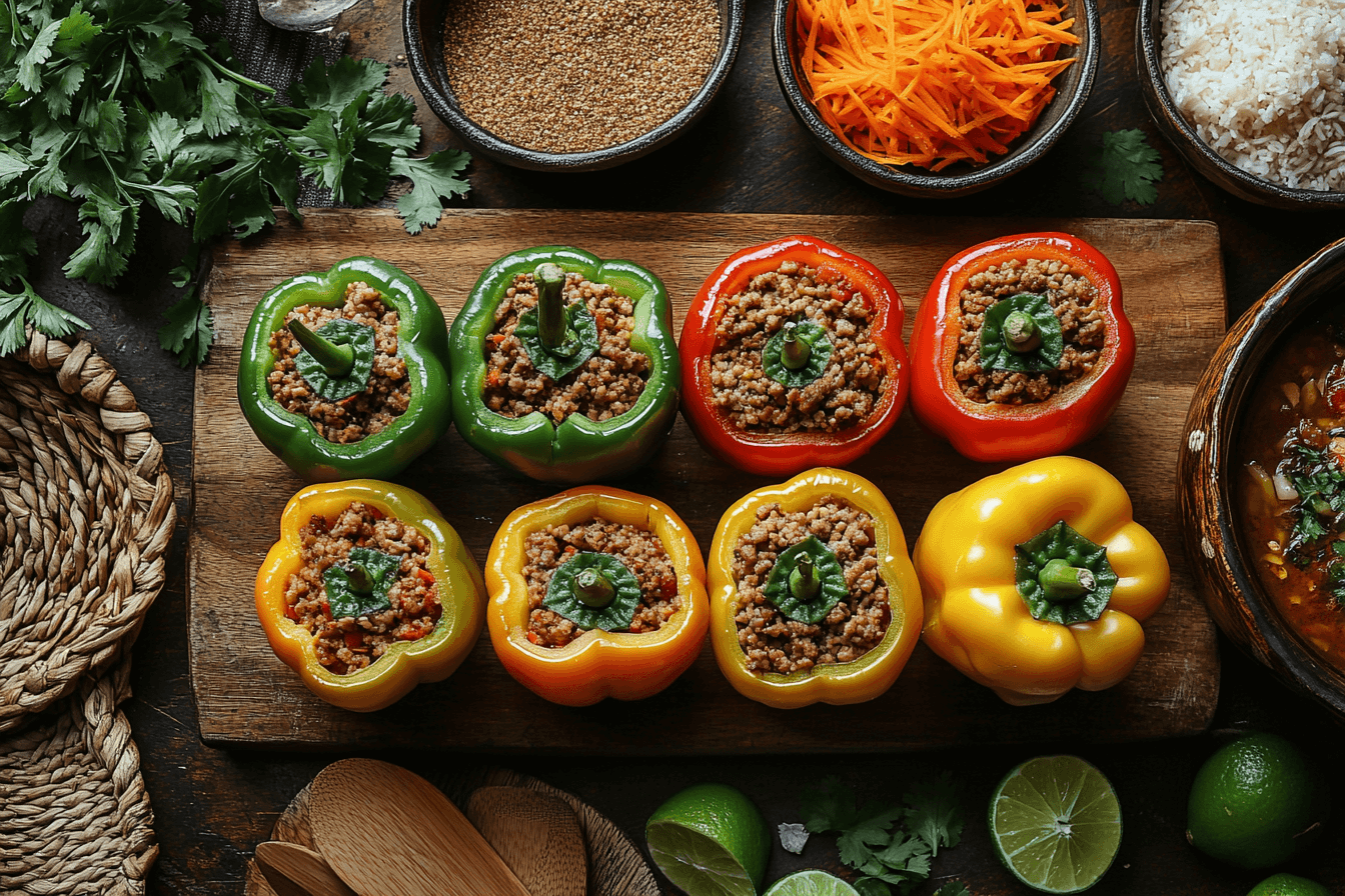 Stuffed Bell Peppers Recipe for Families in Bali | Steps To Prepare-1
