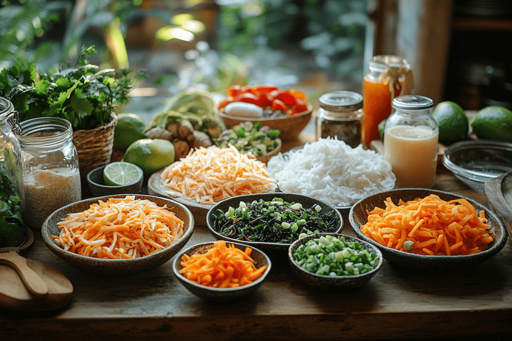 Healthy Hijiki Seaweed Recipe for Families in Bali | Ingredients