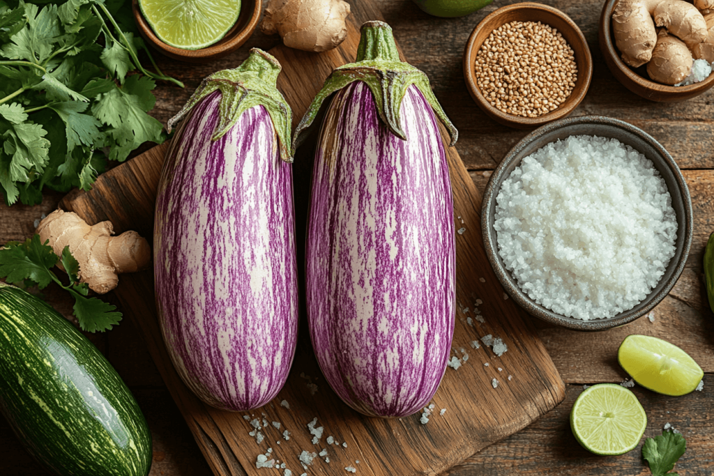 Braised Eggplant Recipe for Families in Bali | Ingredients