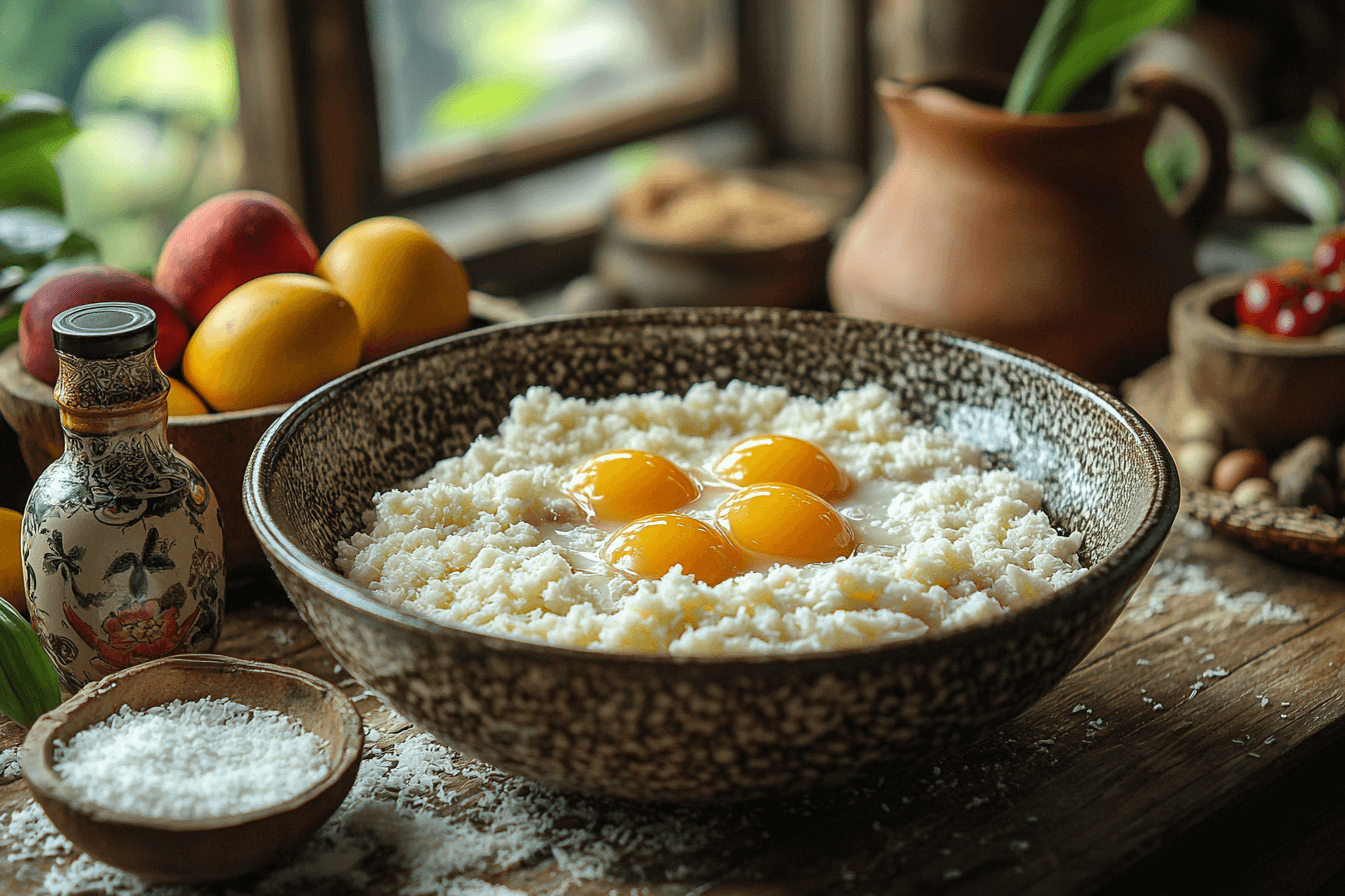 Easy Egg and Coconut Steamed Cake Recipe for Bali Moms- Step 1