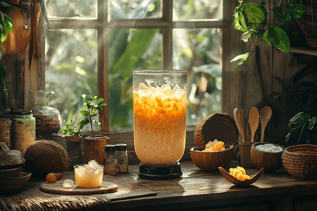 Tropical Vegan Smoothie Recipe in Bali | Steps To Prepare -4