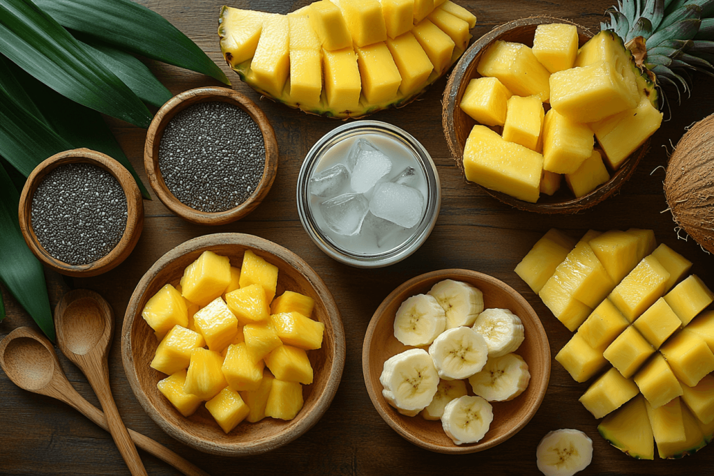 Tropical Mango and Coconut Smoothie | Ingredients