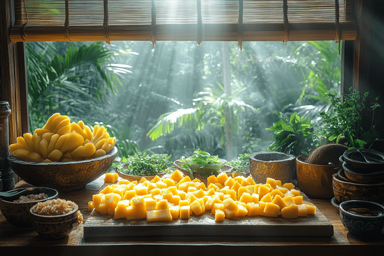 Tropical Mango and Coconut Smoothie | Steps To Prepare-1