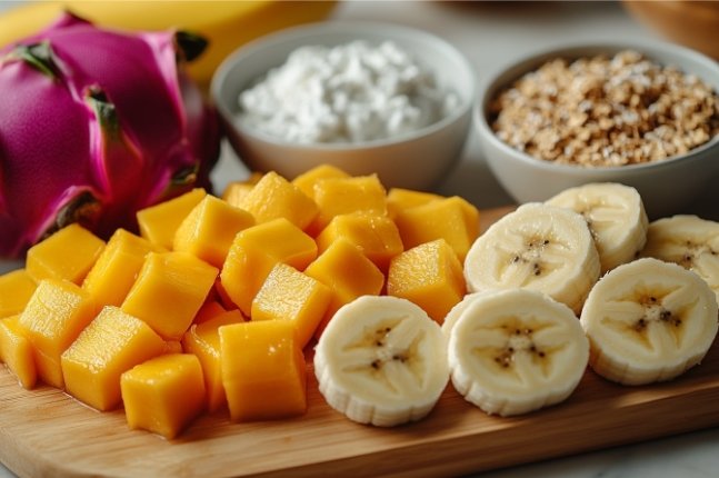 Bali-Style Rise and Shine Parfait: A Healthy Breakfast for Kids in Bali,Indonesia- Step 1)