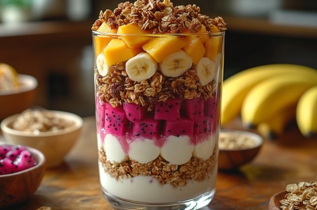 Bali-Style Rise and Shine Parfait: A Healthy Breakfast for Kids in Bali,Indonesia- Step 2)