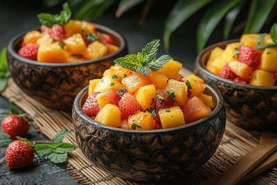 Bali-Style Tropical Fruit Salad: A Refreshing Snack for Kids