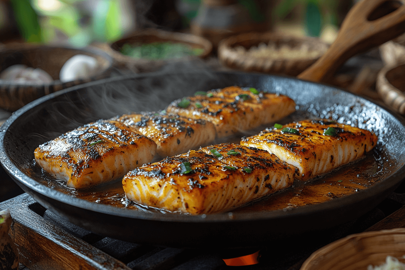 バリ島で子供も喜ぶ簡単で美味しい照り焼き魚レシピ | 作り方 - 4