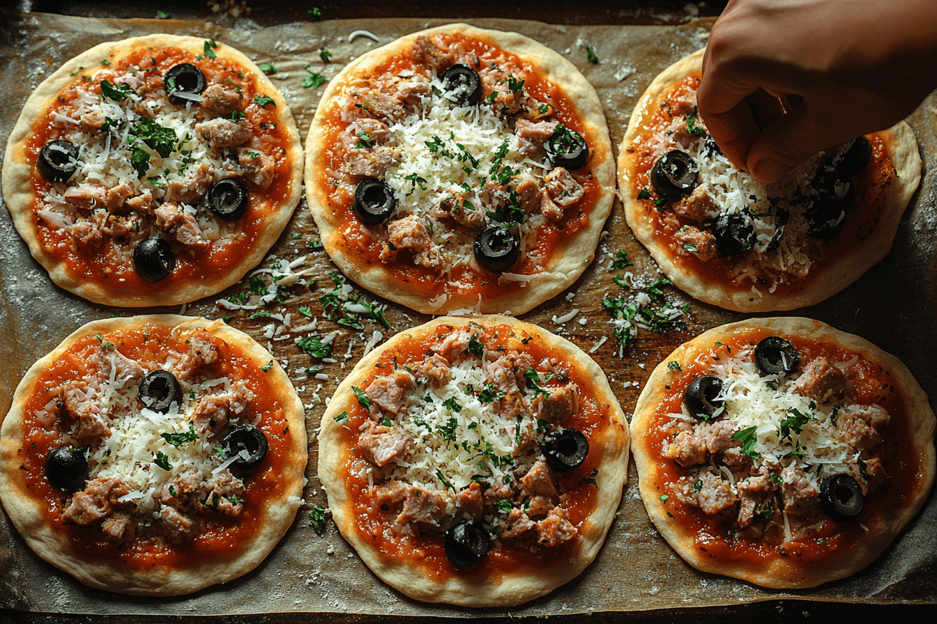 Bali-Inspired Tuna, Olive & Rocket Pizzas for Kids | Steps To Prepare-4