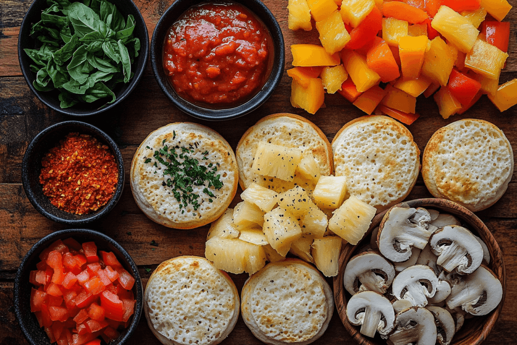Simple Mini Muffin Pizza Recipe Your Kids Will Love in Bali | Ingredients
