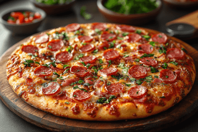 Savory Salami & Cherry Pepper Pizza Recipe for Kids in Bali