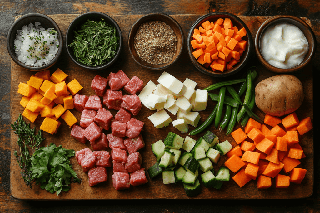 Slow-Cooked Lamb & Veg Recipe for Kids in Bali | Ingredients