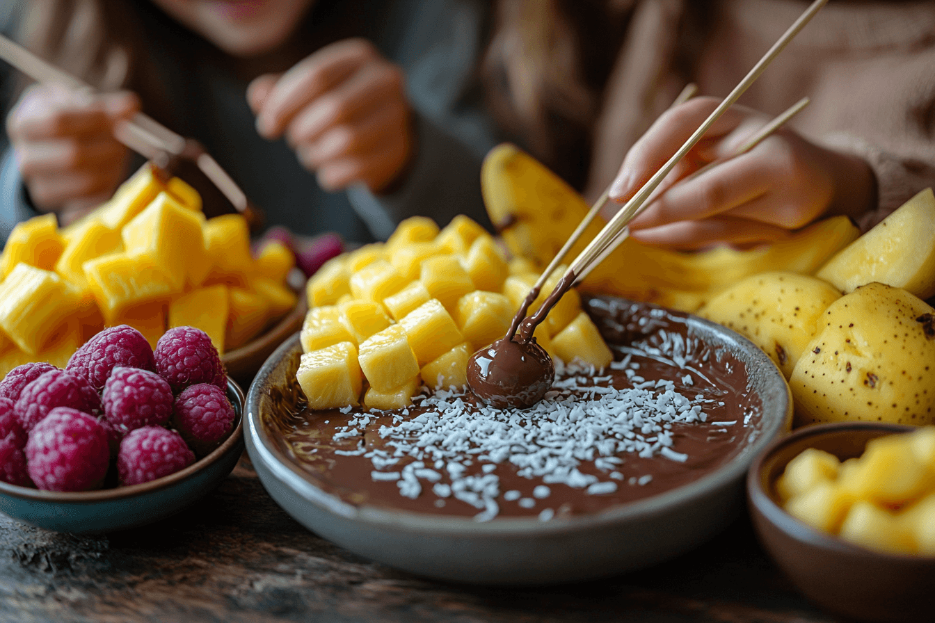 Quick and Easy Fruity Fondue Recipe for Kids in Bali | Steps To Prepare-5