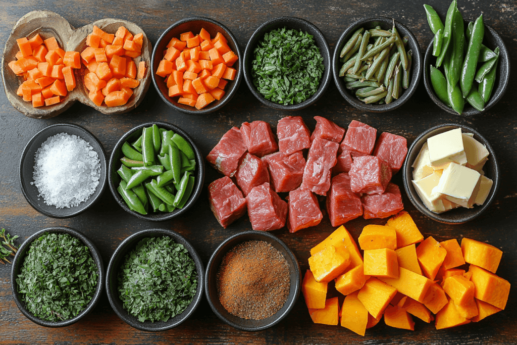 Slow-Cooked Lamb & Veg Recipe for Kids in Bali | Ingredients