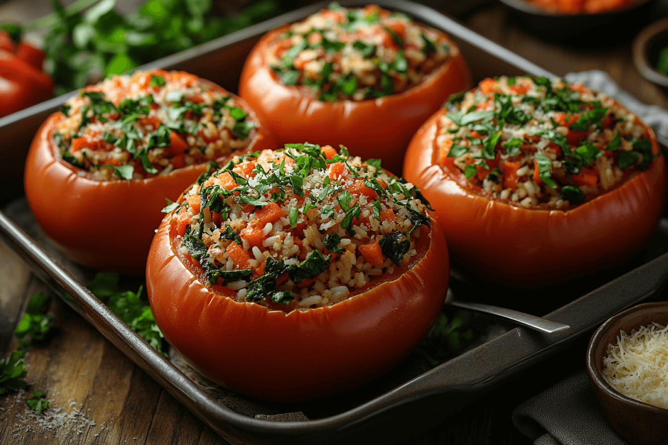 Easy and Tasty Stuffed Tomatoes Recipe for Kids in Bali | Steps To Prepare-3