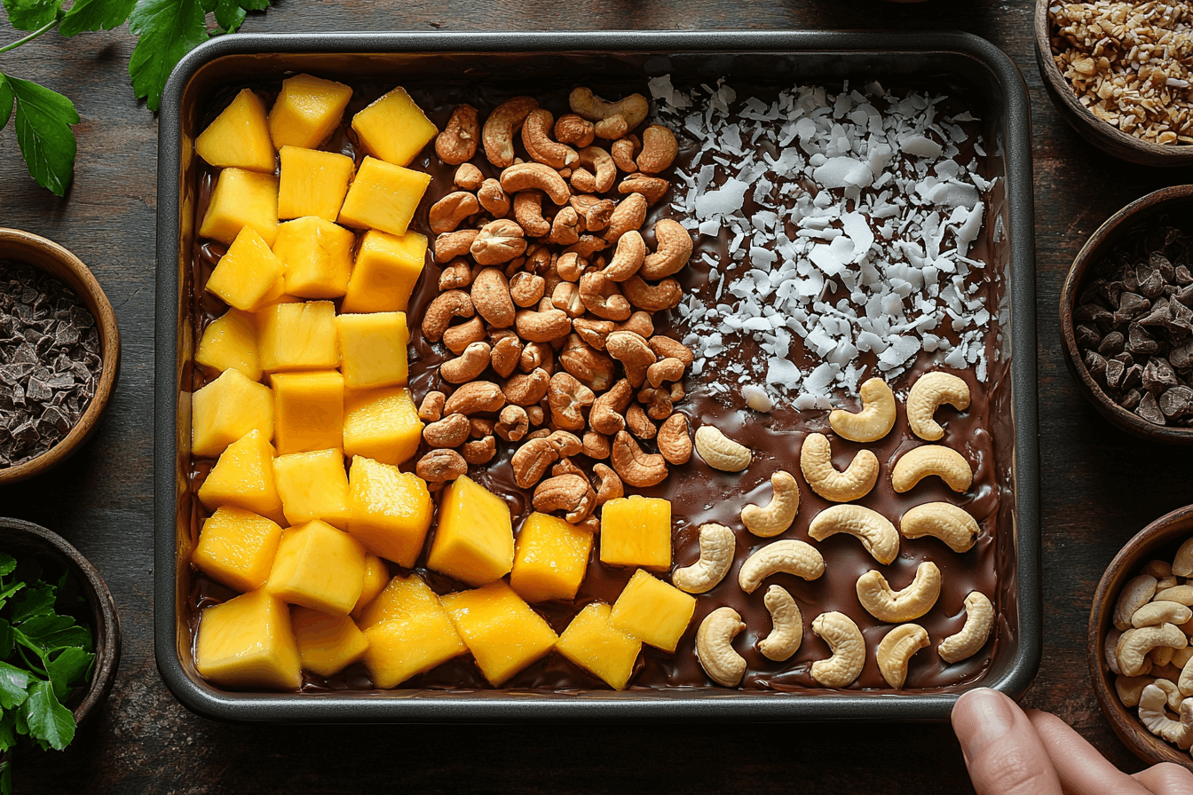 Bali-Inspired Fruit & Nut Chocolate Chequers Recipe | Steps To Prepare-4