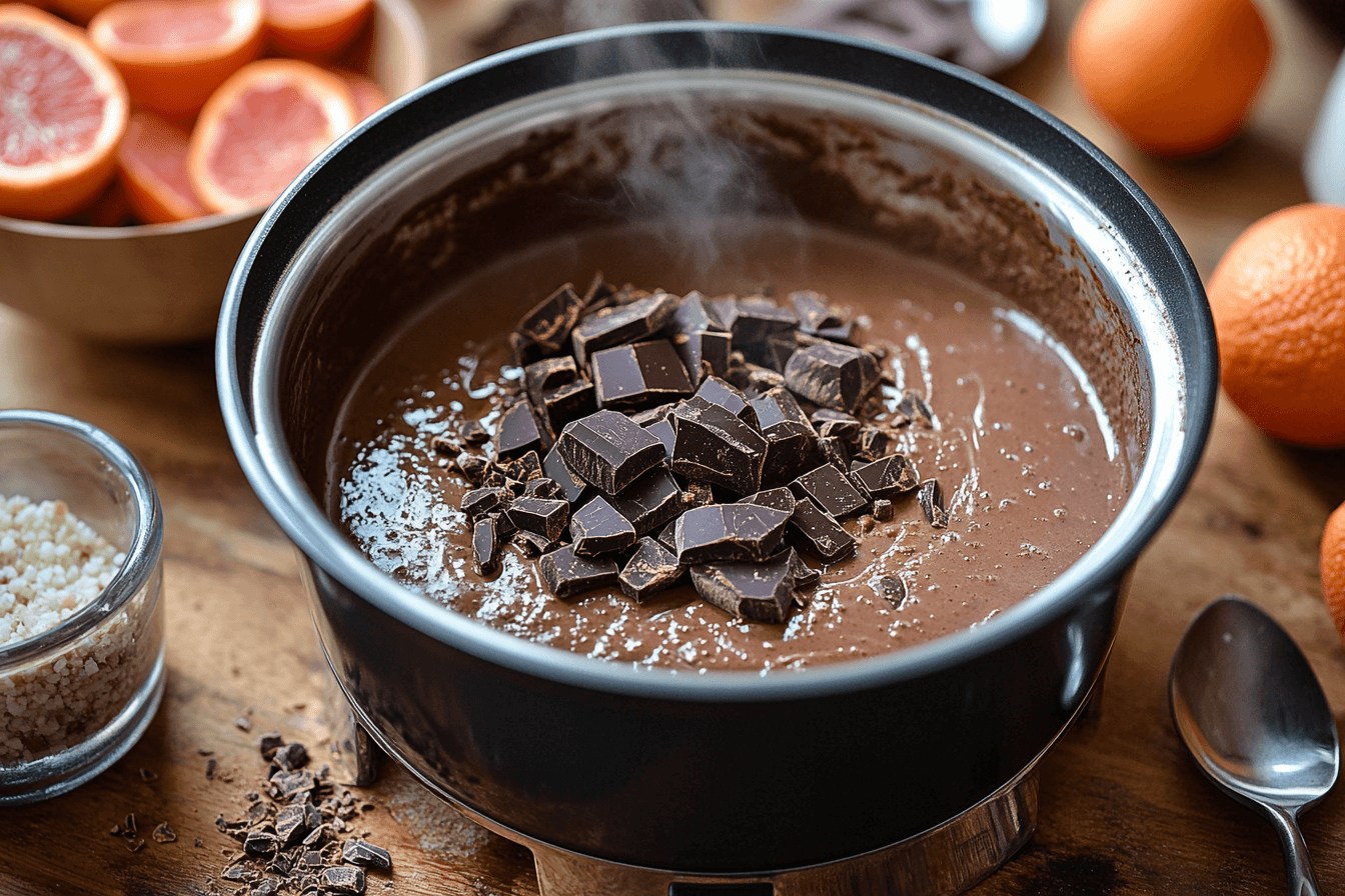 Family-Friendly Chocolate & Clementine Pudding Recipe | Steps To Prepare-3