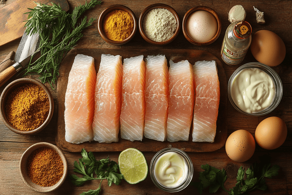Bali-Inspired Crisp Spiced Fish Fingers for Kids | Ingredients