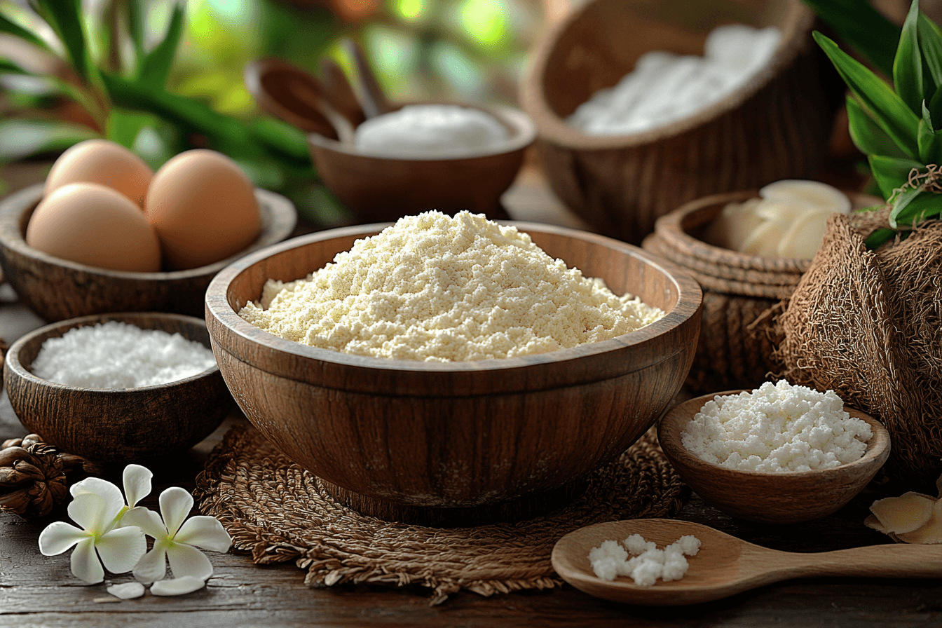 Рецепт пышных булочек на пару без молочных продуктов на Бали | Шаг 2