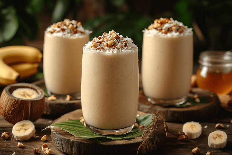 Banana, Honey & Hazelnut Smoothie in Bali