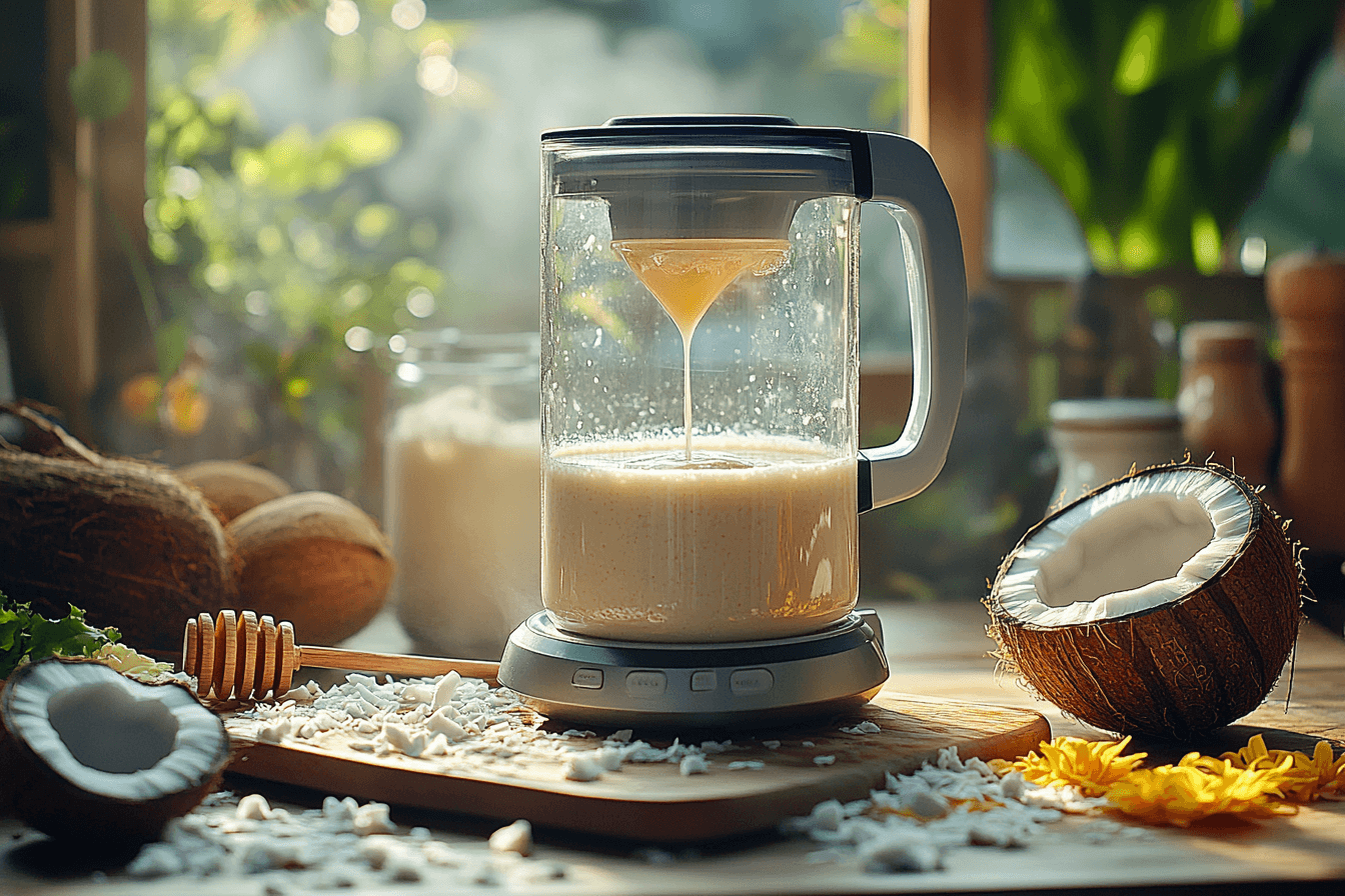 Banana, Honey & Hazelnut Smoothie in Bali | Steps-2
