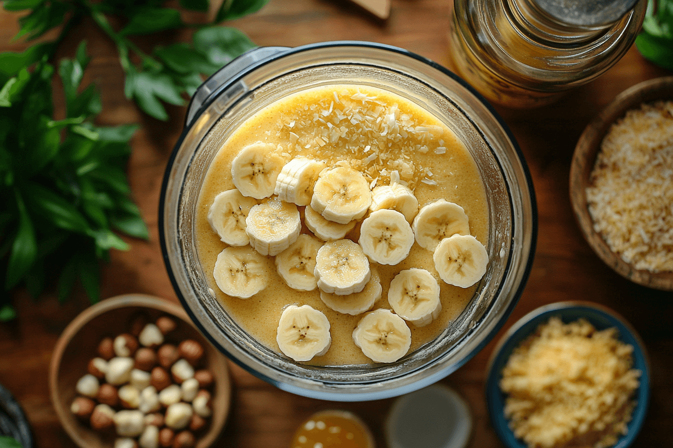 Banana, Honey & Hazelnut Smoothie in Bali | Steps-3