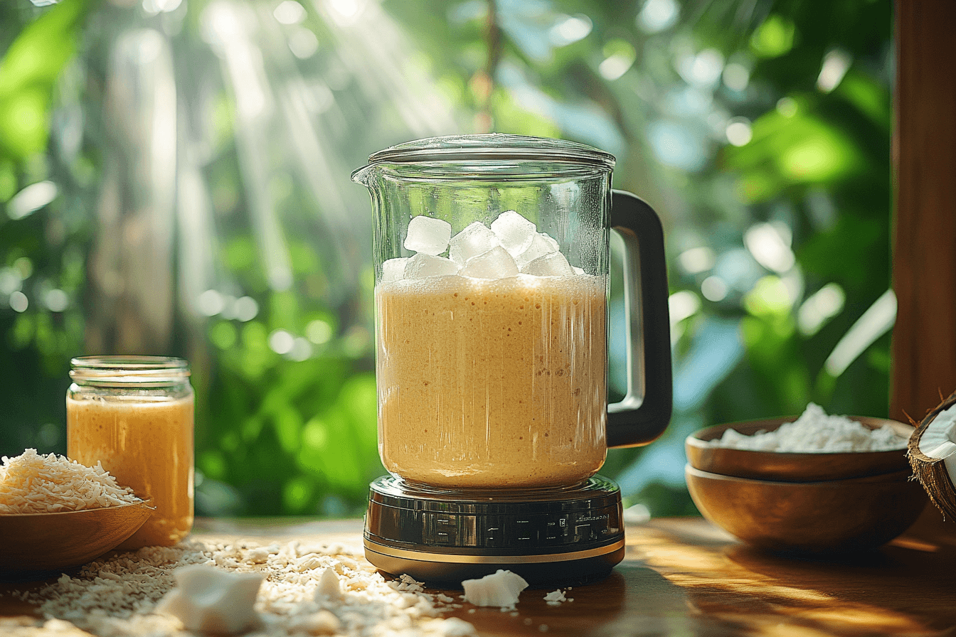 Banana, Honey & Hazelnut Smoothie in Bali | Steps-4