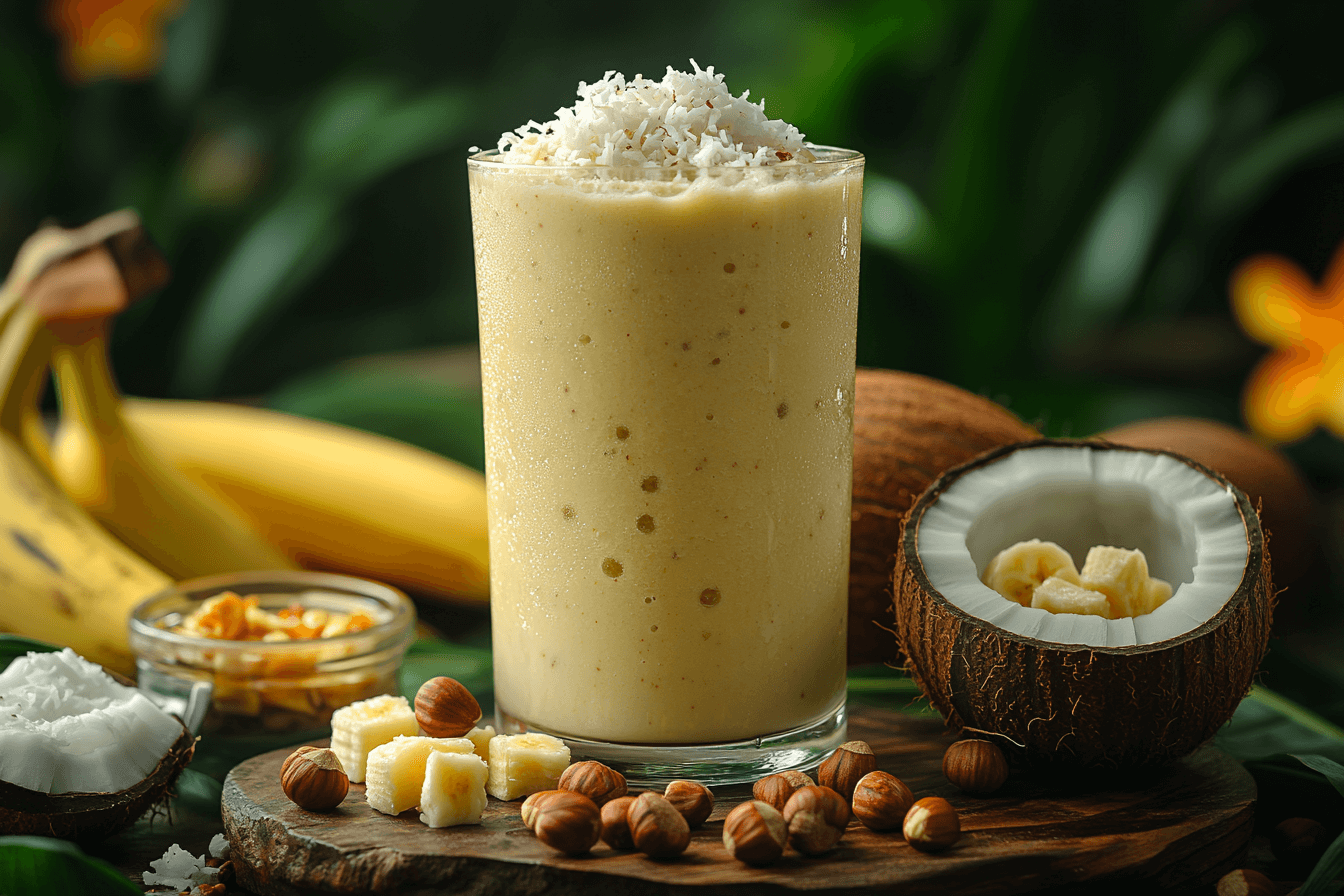 Banana, Honey & Hazelnut Smoothie in Bali | Steps-5