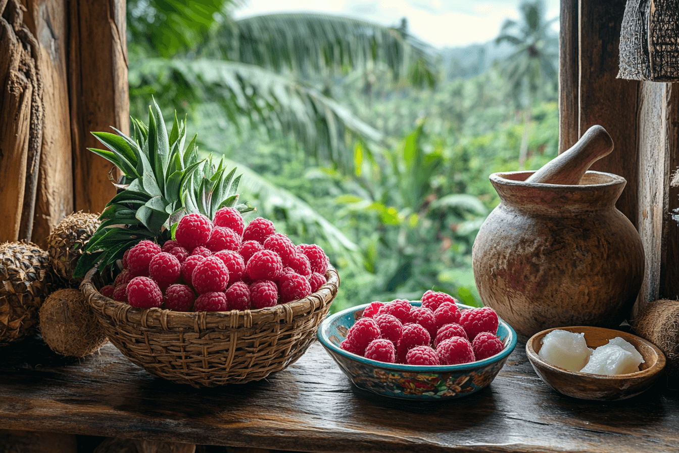 Tropical Raspberry-Apple Smoothie in Bali | Steps To Prepare-1