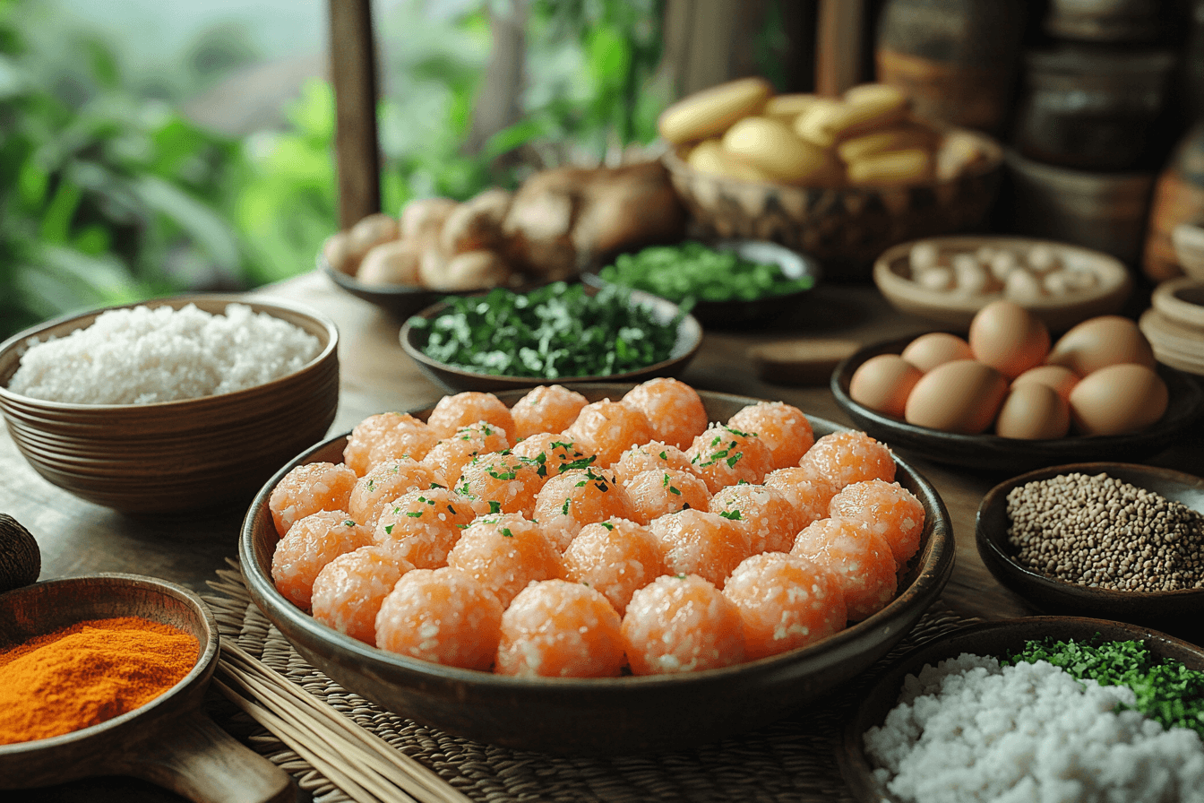 Resep Bakso Salmon & Kuah Lentil Pedas | Langkah-1