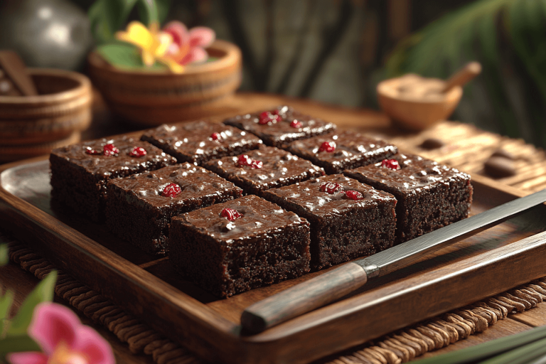 Resep Black Forest Brownies di Bali Indonesia